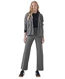 Pact Organic Cotton Women's Wide-Leg Pant Medium Grey Heather