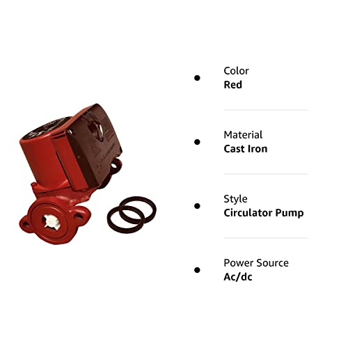 Grundfos Ups15-58Fc Circulator Pump, Red #TOP4