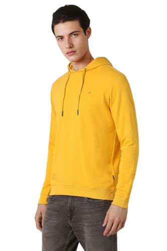 Image of Van Heusen Men's Hooded Neckline Full Sleeve Premium Cotton Blend Sweatshirt for Men | Effortless Styling | Comfort Wear