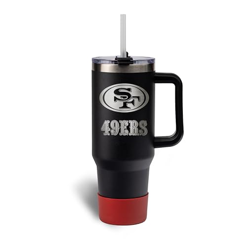 Image of The Memory Company Officially Licensed NFL - San Francisco 49ers 46oz Game Day Tumbler with Laser Engraved Team Logo