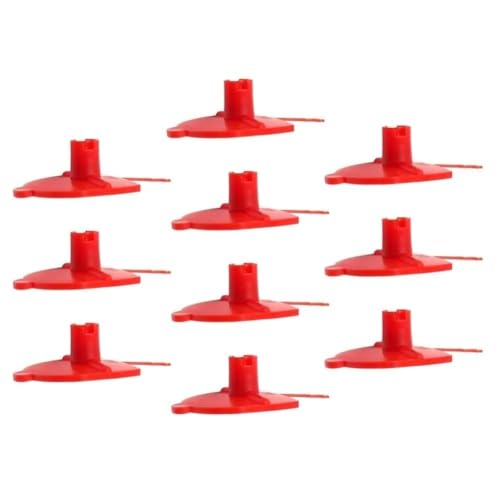 Violiica Boquilla de pulverización de ventilador plano, espuma de poliuretano, paquete de 10 boquillas de plástico, espuma, pegamento, sellador, aplicación de cera, para pulverizadores de espuma rojos