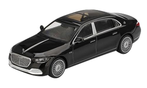 Mini GT Mercedes-Maybach S680 1:64 negro miniatura 1