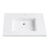 VersaStone 31 in. Solid Surface Vanity Top with Integrated 22 in. Deep Bowl in Matte finish