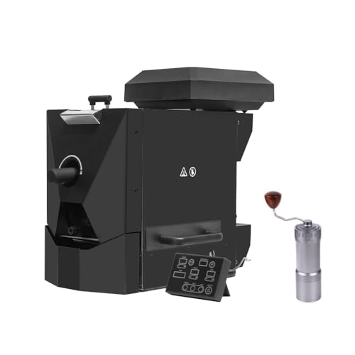 Electric Coffee Bean Roaster Commercial Roaster - with 3 Baking Curve - Coffee Bean Roasting Machine with Smoke Filter- included Manual 48mm Burr Coffee Grinder.