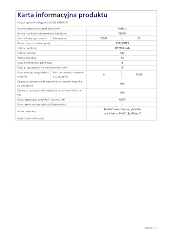 Pirelli P-Zero Xl - 255/50R19 107W - Pneumatico Estivo - 6