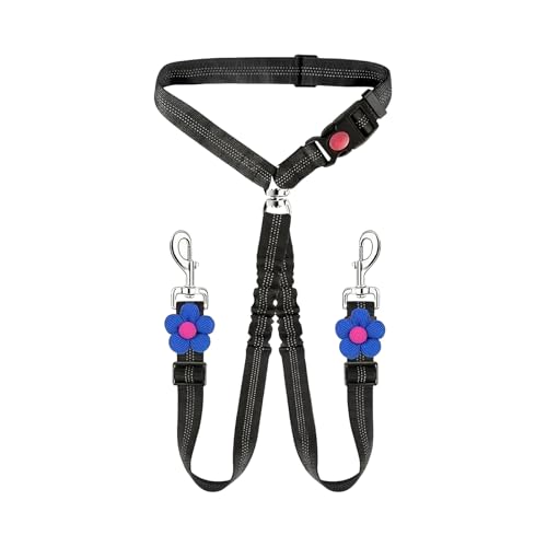 Cinturón de seguridad para perro para coche, arnés retráctil antiescape, cinturón de seguridad para mascotas, para viajes, viajes por carretera, viajes largos, salidas familiares, aventuras, razas