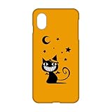 スマ通 Android One X1 対応 ケース スマホケース ハードケース コンパクト 傷防止 スリム 薄型 悪魔 ネコ おしゃれアンドロイド ワン エックスワン用 シムフリー AndroidOneX1 (1オレンジ) hard0004-a0140_sp