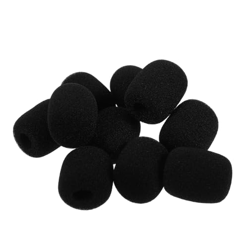 JOINPAYA 10pcs Microphone Case Handheld Microphone Windsreen Condenser Accessories Ktv Mic Cover Microphone Shield Protection Mic Isolation Shield Mic Windscreen Sleeve Black Sponge