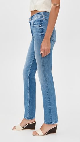 MOTHER Women's The Mid Rise Dazzler Ankle Step Jean4
