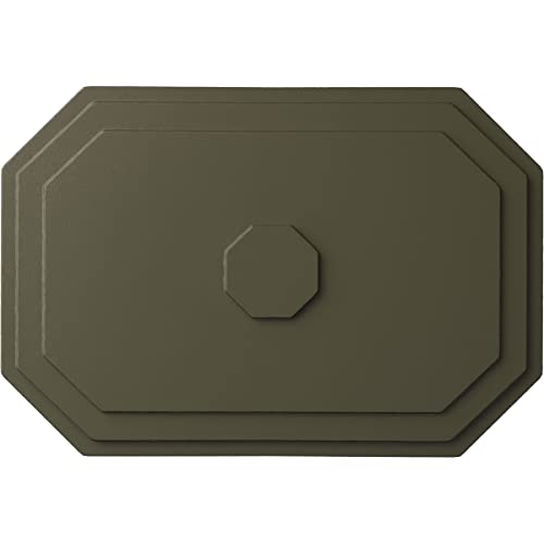 Image of 25 1 /4 inchW x 17 1 /4 inchH x 1 3 /4 inchP Felix Ceiling Medallion, Hand-Painted Witch Hazel