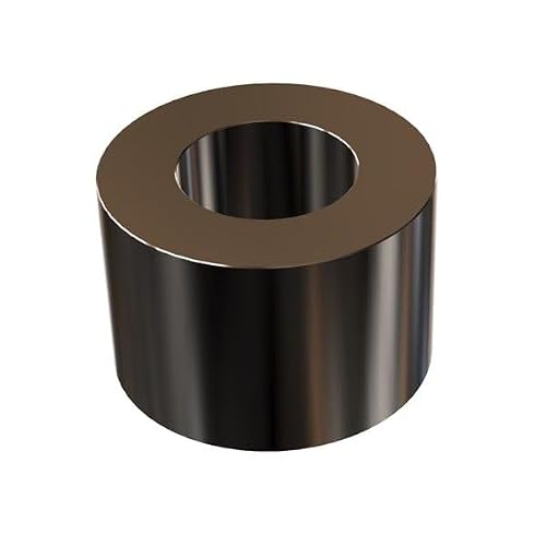 Black Aluminum Spacer 3/4" OD x .40" ID x 1/2" Long-Round Spacer Unthreaded Standoff Bushing Anodized Finish, Fits Screws Bolts 3/8" and M10 by Metal Spacers Online (10 Pack)