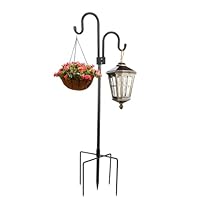 Ganci Da Pastore Per Mangiatoie Uccelli 200 Cm - Conf. Da 2, Ferro Battuto Nero Antiruggine - Foto 3