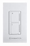 Fanimation Ceiling Fan Wall Control - Fan 3 Speeds and Dimming Light - White