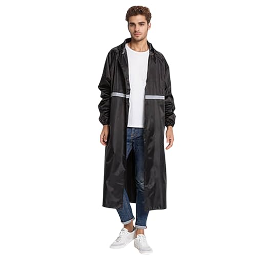 Veste cape imperméable avec capuche pour rester au sec à vélo et en randonnée