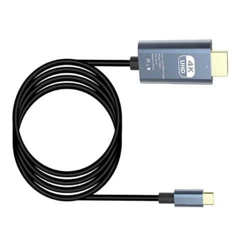Zqxnt Cable convertidor USB C HDTV 4K30Hz compatible con teléfonos inteligentes, portátiles, sistemas de juegos, transmisión de señales estables
