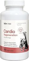 Cardio Regeneration Lab-V, 90 Kapseln, fortgeschrittene Herzunterstützung für Hunde und Katzen, tierärztliche Formel mit Taurin, L - Arginin und L - Carnitin für Hunde und Katzen, gesundes Herz