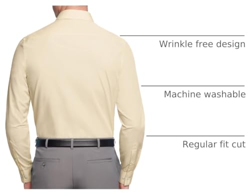 Image of Van Heusen Mens Dress Shirt Regular Fit Poplin Solid