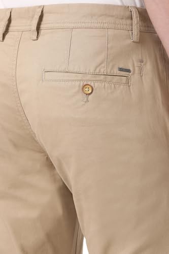 Image of Peter England Men's Skinny Fit Mid Rise Premium Casual Trouser Chinos