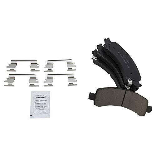 Image of TRQ Rear Brake Pad & Rotor Kit Compatible with 2002 Cadillac Chevrolet GMC