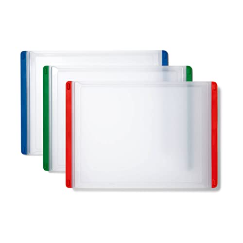 OXO Good Grips 3-Piece Plastic Everyday Cutting Board Set - Red, Green, Blue - image 1