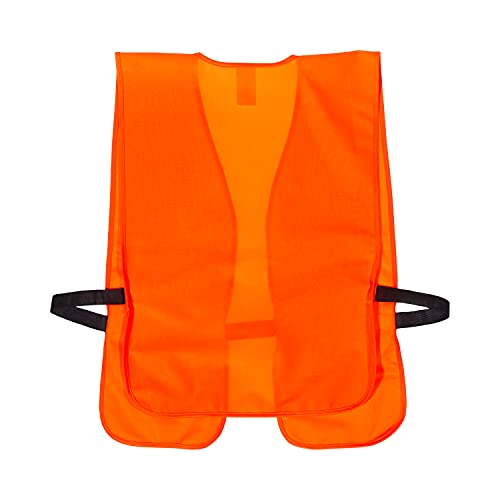 Blaze Orange Adult Safety Vest: Chest 38-Inch to 48-Inch.