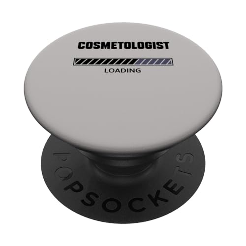Future Cosmetologist Funny Cosmetologist Loading PopSockets Swappable PopGrip, Black