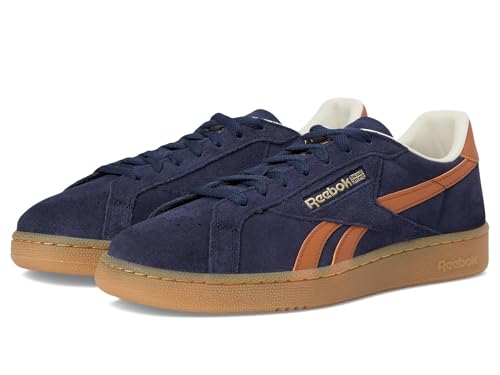 Reebok Unisex Club C Grounds UK Sneaker, Vector Navy/Dark Ginger/Reebok Brass, 12.5 Women/11 Men