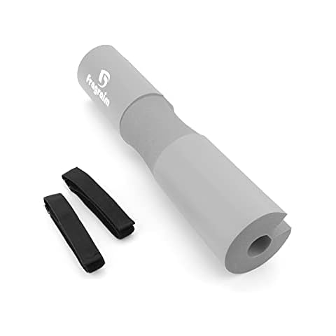 Squat Pad, Barbell Pad, Foam Sponge Pad, Squat Bar Neck Pad, Training Weightlifting Cushion Women & Men for Lunges, Squats and Hip Thrusts - Grey Cover