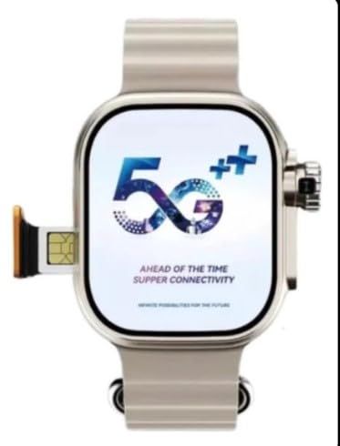 SE HUB WS10 4G+ Smart Watch, 2.1” AMOLED, 4GB RAM, 64GB, Silver - Image 1