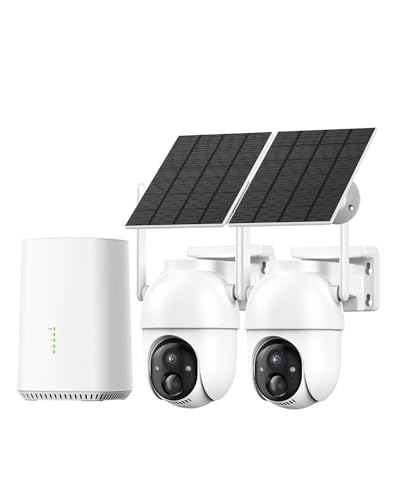 Aume Security Cameras Wireless Outdoor with Home Base, No...