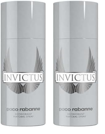 Paco Rabanne Invictus Desodorante de spray, 150 ml, Multicolor (Paquete de 2)
