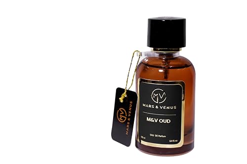 MARS & VENUS M & V Oud Perfume for Men Women Unisex 100ml | Premium Luxury Long-Lasting Refreshing Sensual Fragrance | Scent | Eau De Parfum | EDP | Notes Musk, Vanilla, oud agarwood, Amber, Gardenia