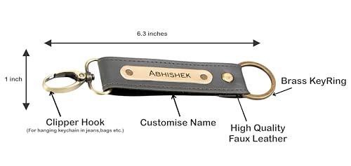 Image of AICA Personalized Name & Charm Grey Leather Wallet Mens Combo & LED Lamp Giftset | Customized Birthday Anniversary Wedding Gifts for Brother Husband Father Boyfriend | Gift Hamper