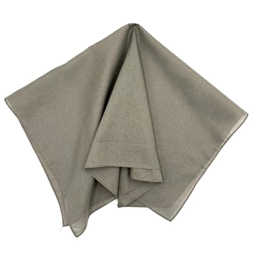 Image of MDSTYLE 100% Cotton Solid Color Bandana for Men & Women 22 inch x 22 inch Handkerchief Headband Scarf