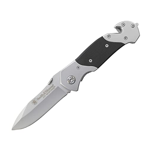 Genérico Navaja acampada buschcraft corta cinturon hoja de 8,5 cm.