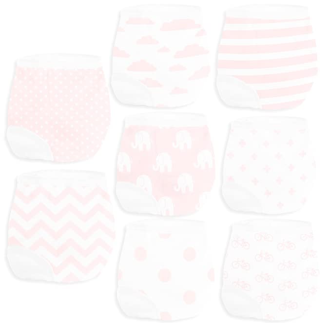 BaeBae GoodsBaeBae Goods Pink Elephants Baby Training Underwear, Pink, 3T