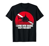 Scuba Diver Gift Shark Ocean Vintage Scuba Diving Flag T-Shirt