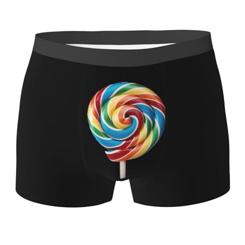 lollipop print Men's Boxer Briefs,men's Underwear,gifts for men,Comfortable, breathable and soft