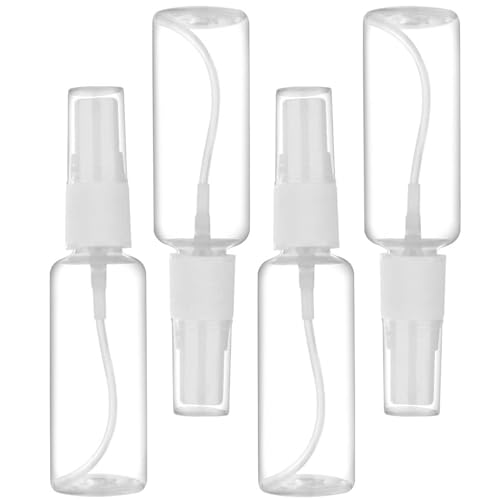 MtnLaur Small Spray Bottle 4 Pack Empty Spray Bottle Transparent Fine Mist Travel Bottle Atomiser Spray Bottles Empty Refillable Reusable Pump Container for Traveling and Outgoing(20ml)