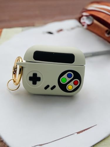 Image of SE HUB Airpods Pro 2 Case Cover Keychain for 2Nd Generation Design with Mag-Safe, Shock Proof 360-degree Protection Case Cover Soft Skin Silicone (Ring Carbaner and Hand Strap Included)- Light Grey