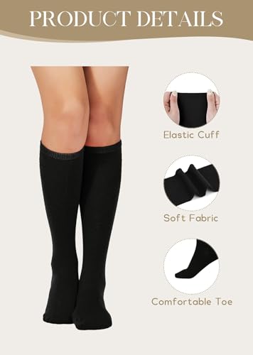 Image of American Trends Women Softball Socks Knee High Tube Socks Long Baseball Soccer Socks for Youth Girls