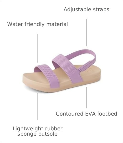 Image of REEF Girls Kids Water Vista Platform Sandal, Water Friendly, Adjustable Strap