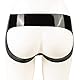 Rubberfashion Latex Slip pofrei - Rubber Hose Latexslip mit Loch - Latex Dessous Pants für Damen und Herren schwarz 0.4mm XL