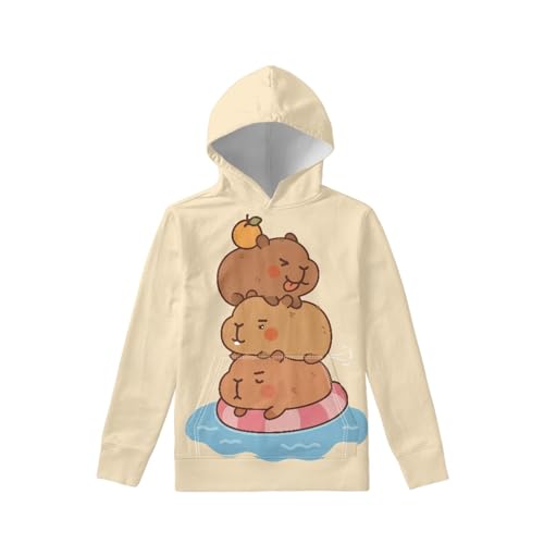 Kids Hoodie Unisex Oversized Sweatshirts for Age 6-16 CHildren Hooded Sweatshirts for Child Long Sleeve Pullover