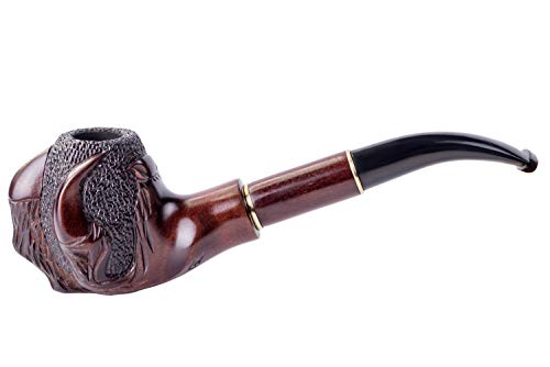 Dr. Watson - Wooden Tobacco Smoking Pipe, Hand Carved, Fits 9mm filter, Collectable series, Comes with Pouch, Boxed (Claw)