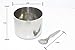 Tabakh Stainless Steel Masala Dabba/Spice Container Box with 7 Spoons - Clear Lid