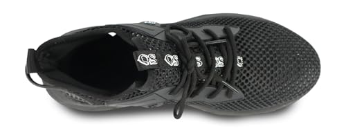 ZEPYFXIT Arbeitsschuhe Herren Damen S3 Sicherheitsschuhe mit Stahlkappe Leicht rutschfest Atmungsaktiv Wasserdicht Sommer Stahlkappenschuhe(Schwarz, Größe 38)