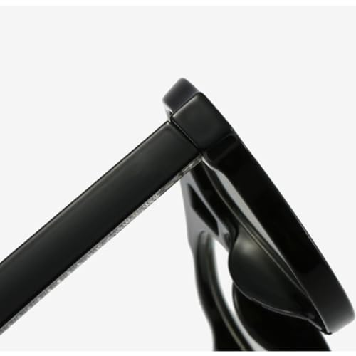 Monture de lunettes rétro : grand cadre carré aux finitions soignées