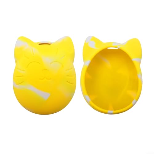 Tamagotchi - Carcasa digital de silicona para mascotas, resistente a los arañazos, protección contra impactos, con cadena de transporte, azul, amarillo y rosa (amarillo)