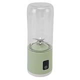 SENECESLI Batidora Portátil, Batidora Eléctrica USB, Exprimidor Portátil para Batidos y Batidos de 500 Ml, Portátil de Gran Capacidad con Batería de 1500 MAh para Batidos de Frutas (GREEN)